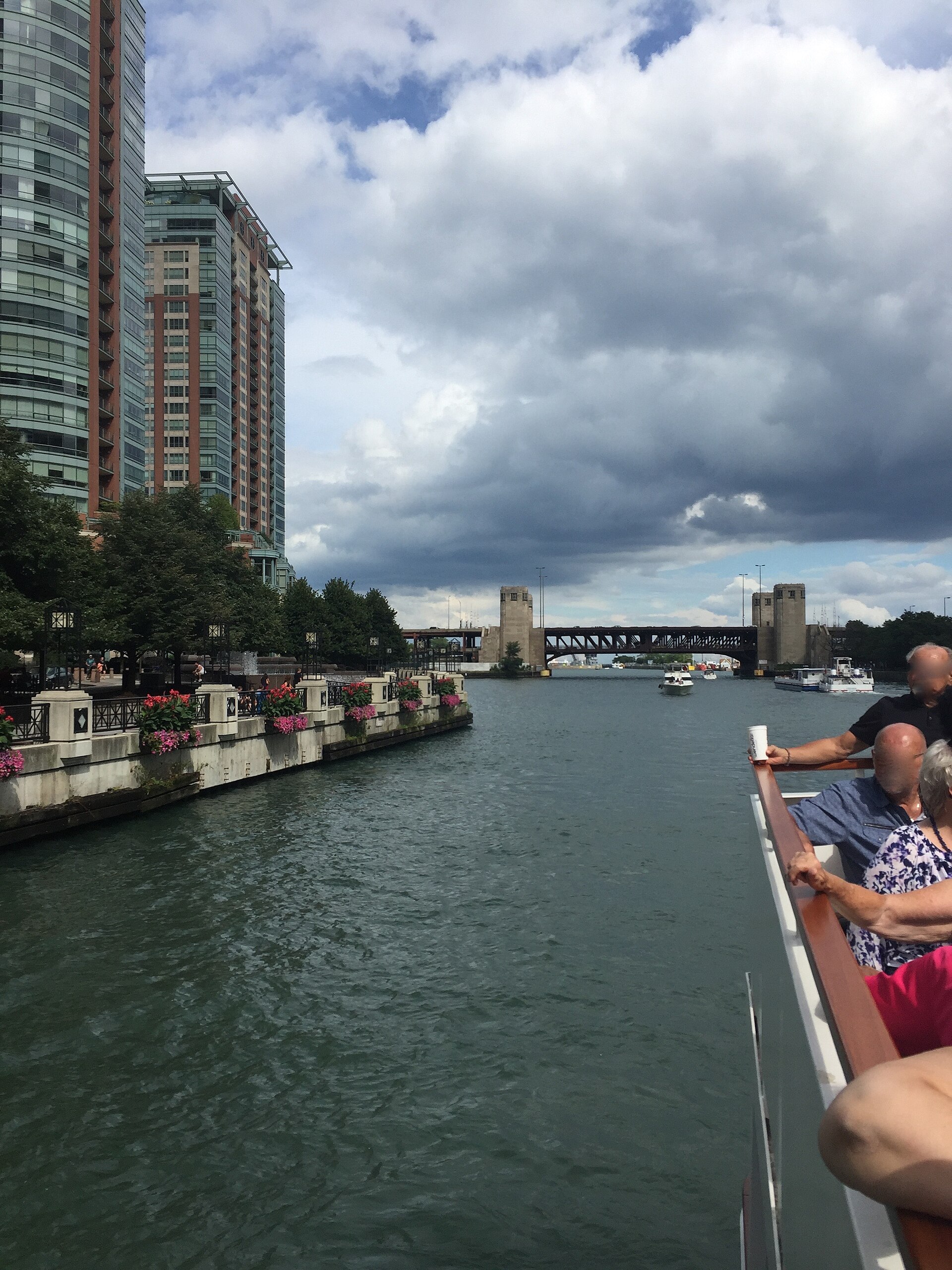 The Chicago Riverwalk at River East, steps from AMC River East 21