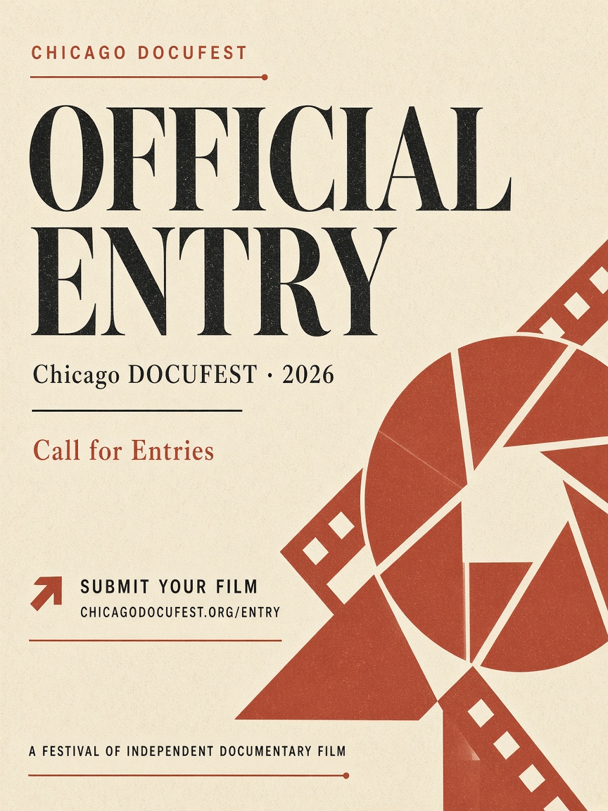Official Entry, Chicago DOCUFEST 2026 campaign poster